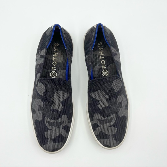 Rothy’s The Original Slip On Sneaker Shoe Grey Camo Gray Camouflage Retired 8.5 - Picture 6 of 16